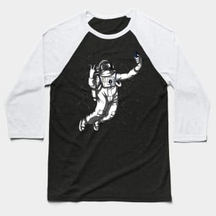 Space Astronaut Selfie Baseball T-Shirt